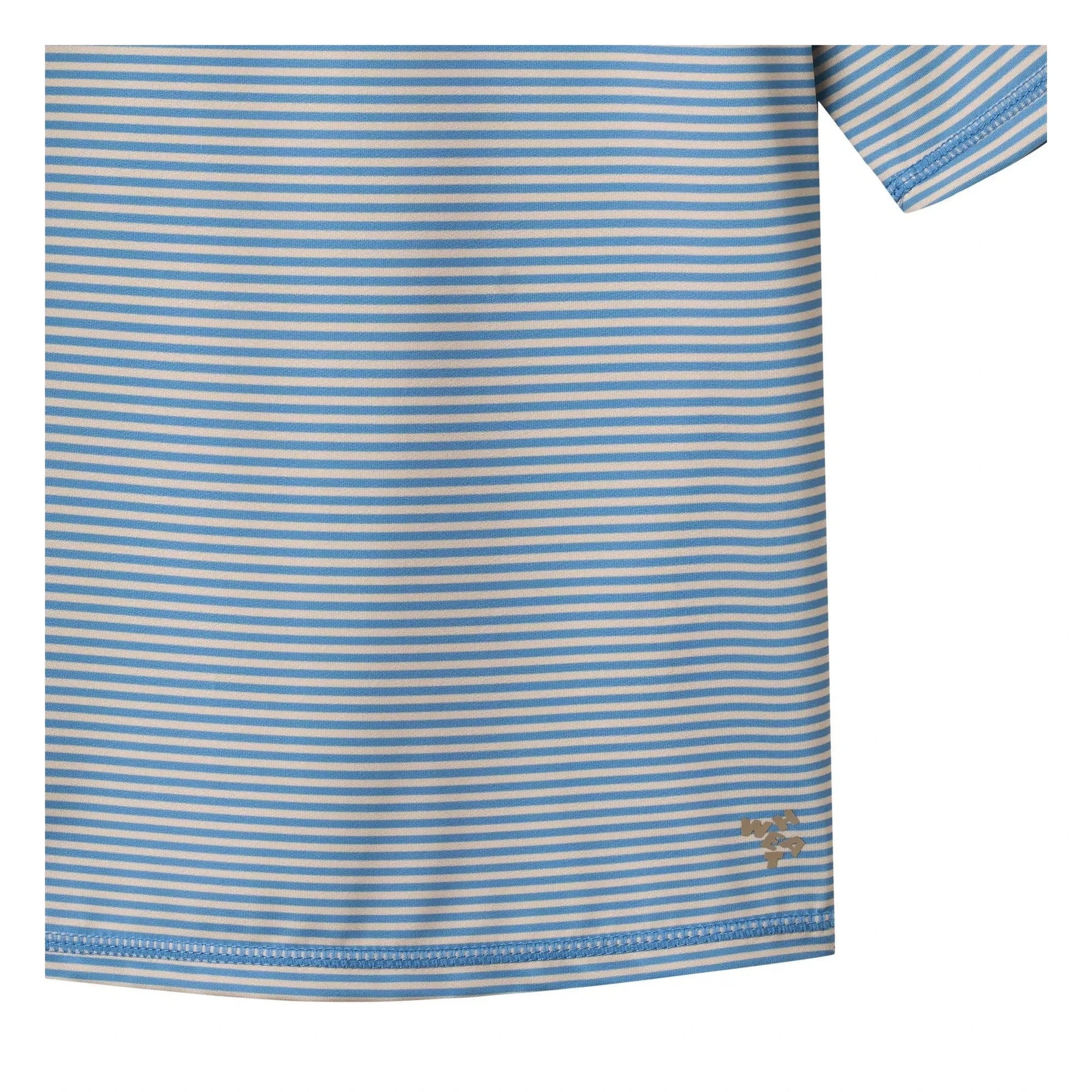 Wheat - Camiseta de natación a rayas con protección UV Jackie de fibras recicladas | Azul claro