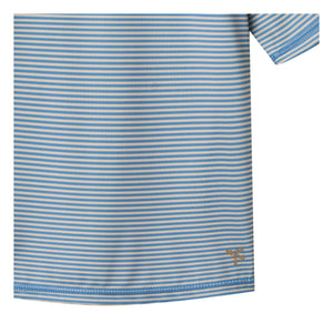 Wheat - Camiseta de natación a rayas con protección UV Jackie de fibras recicladas | Azul claro