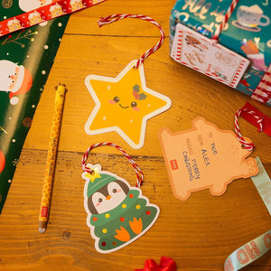 Legami - Set de 10 Etiquetas de Regalo de Navidad