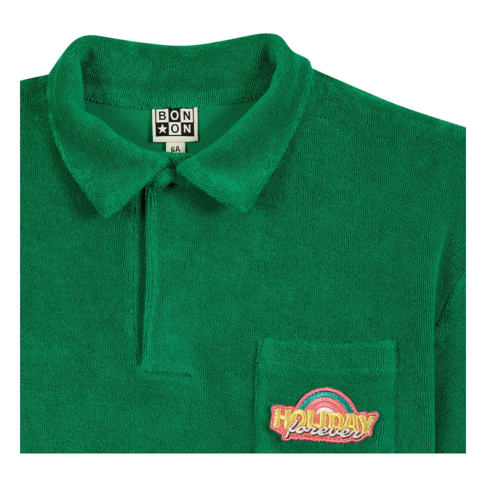 Bonton - Polo Livio apple terry | Verde esmeralda