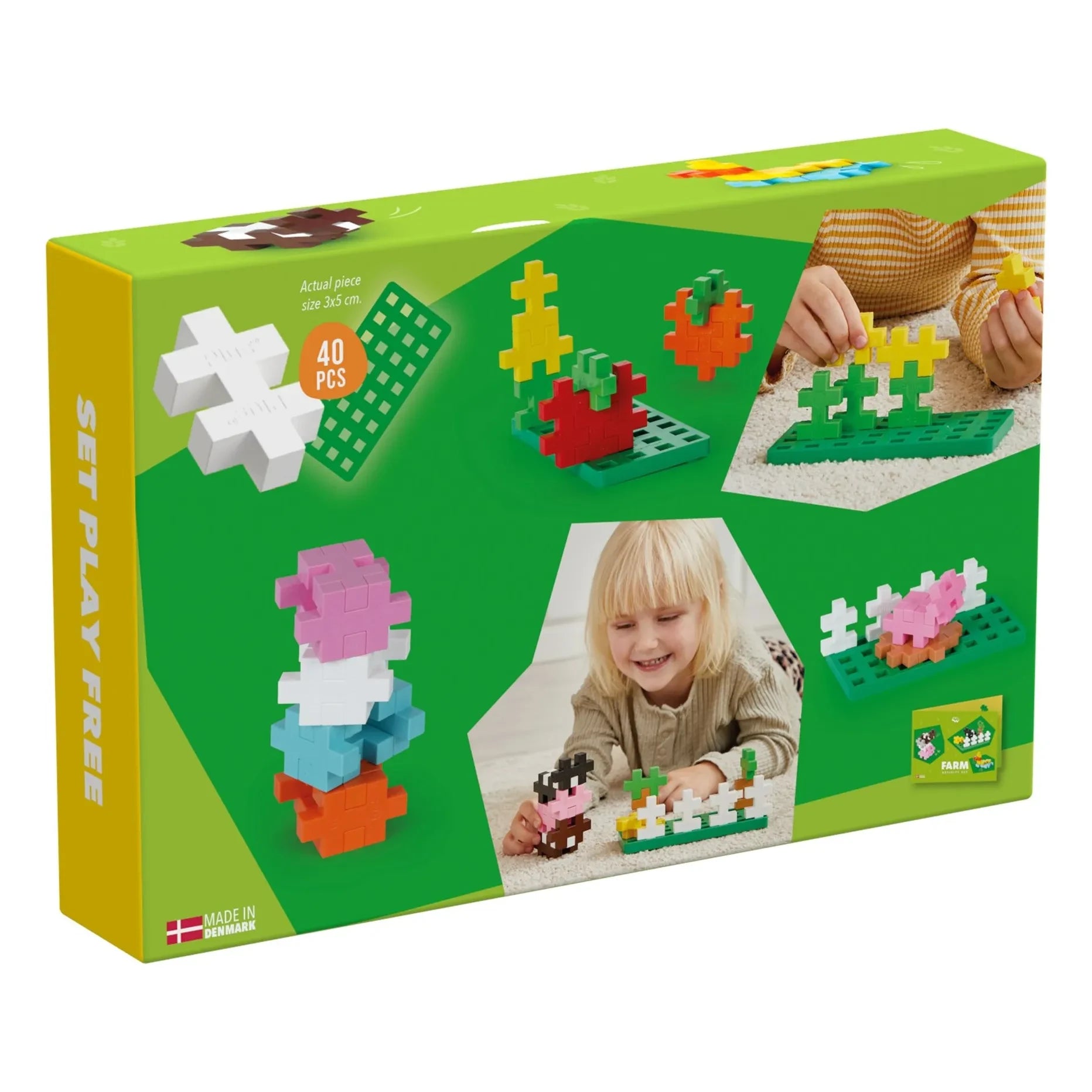 Plus-Plus - Set de actividades de granja - 40 piezas