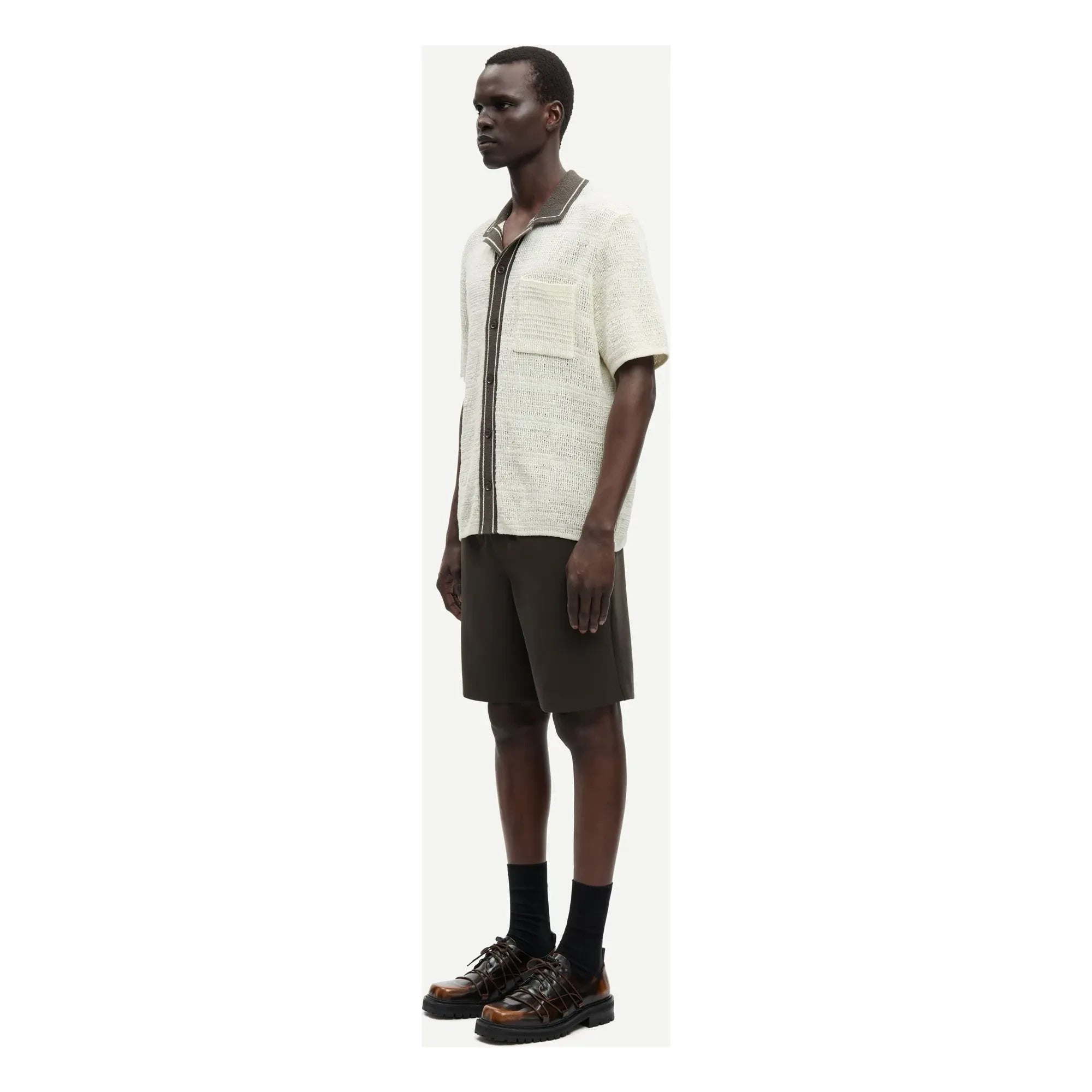 Samsoe Samsoe - Camisa de manga corta Sapercy Maille | Blanca