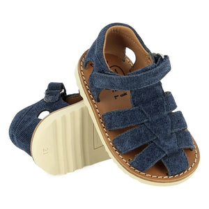 Pom d'Api - Sandalias Waff Papy | Azul denim