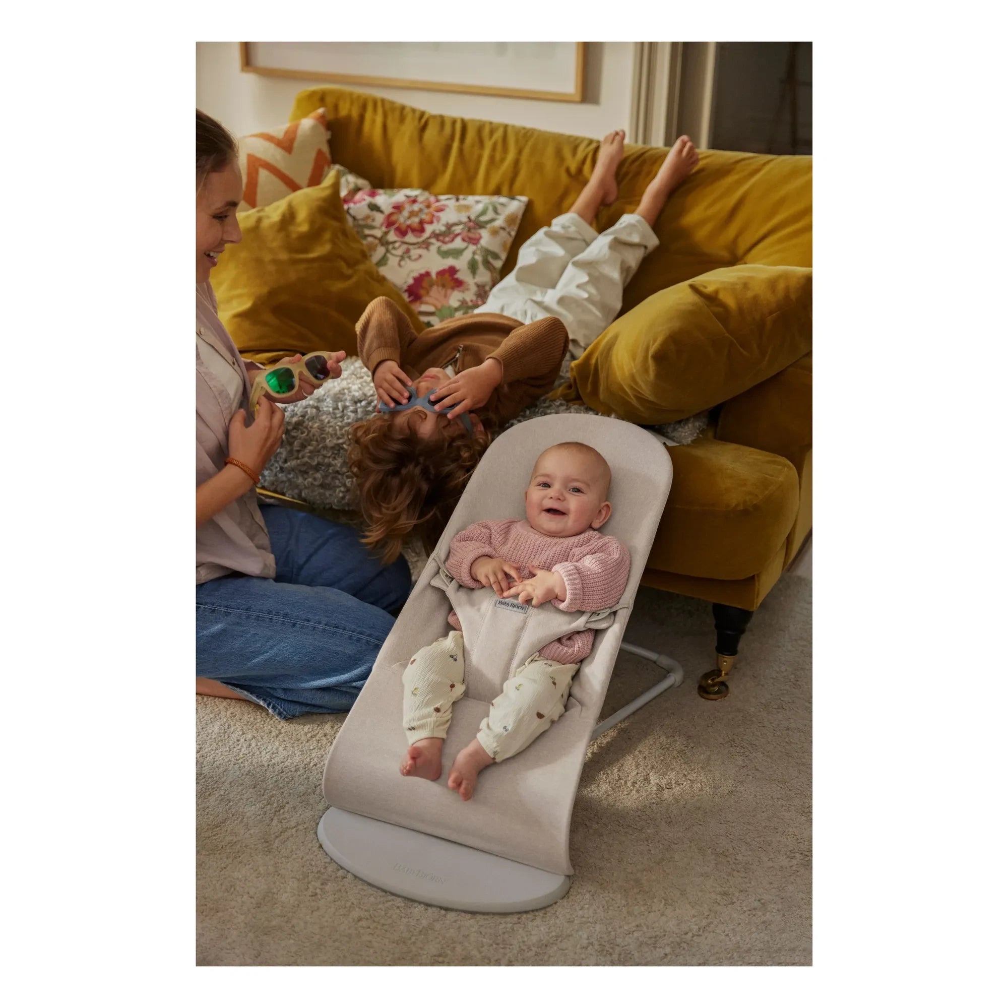 BabyBjörn – Hamaca Bliss de punto piqué | Beige