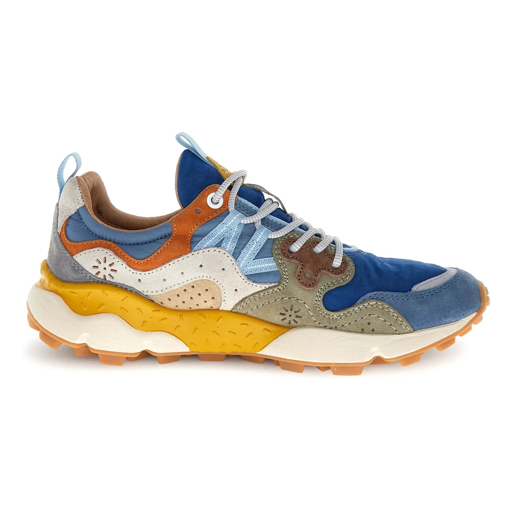 Flower Mountain - Zapatillas de ante y nailon Yamano 3 | Azul grisáceo