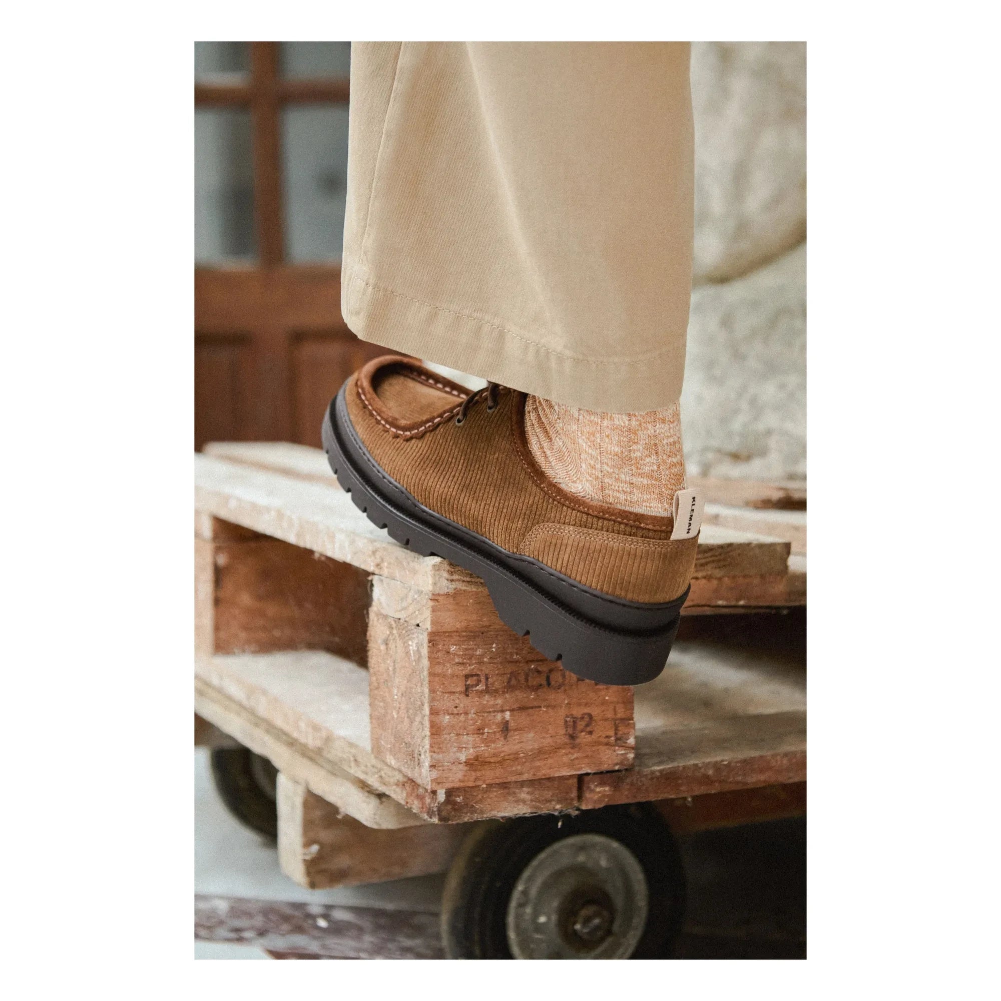 Kleman - Zapatos Derby Major VP OAK 2 Velours | Marrón