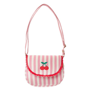Rockahula Kids - Bolso festón de rayas | Rosa empolvado