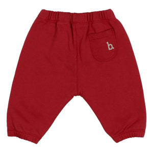 Búho - Hilo de algodón orgánico para bebé Jogger | Rojo cereza