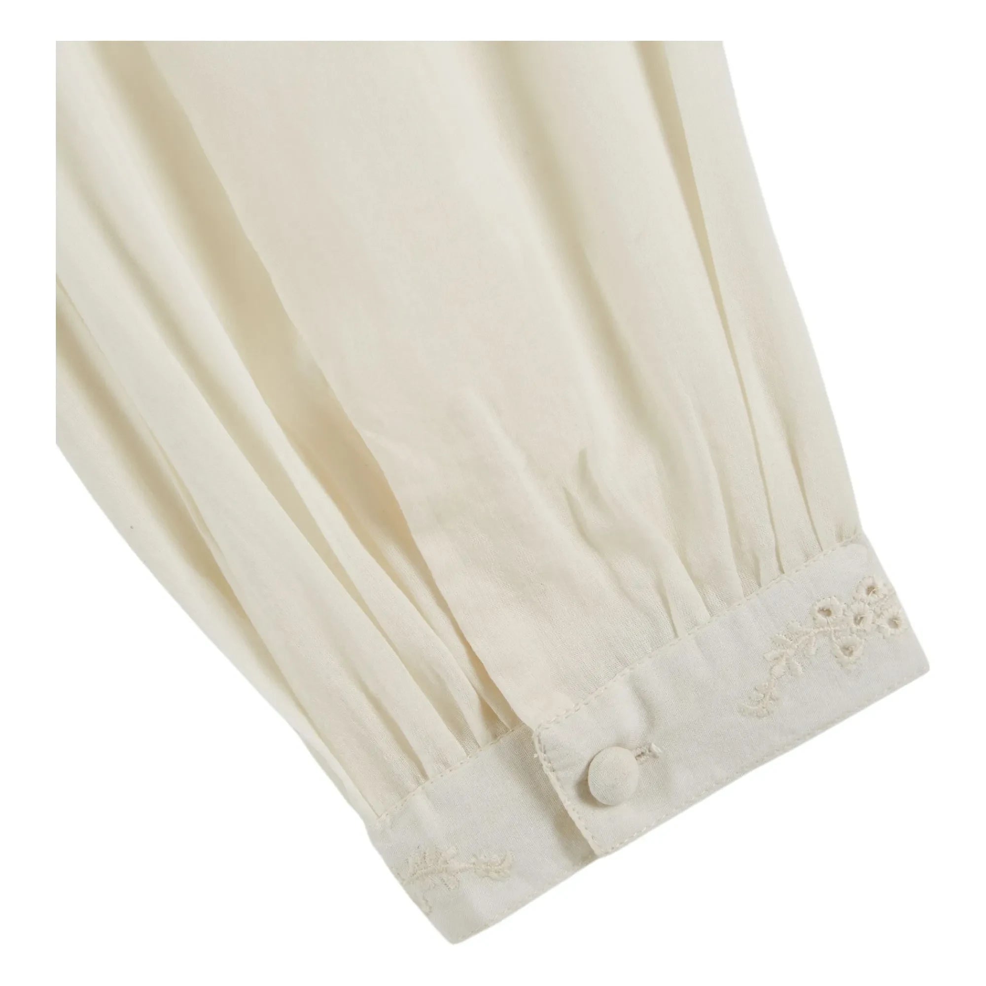 Emile et Ida - Blusa bordada Charline | Crudo