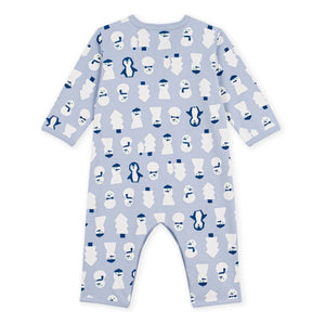 Petit Bateau - Pyjamas Sleep Well Kardan Adamlar Organik Pamuk | Mavi