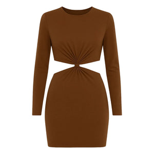 Vanessa Sposi - Vestido The Loop con Aberturas | Chocolate