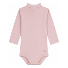 Petit Bateau - Body de cuello alto de algodón orgánico | Rosa pálido