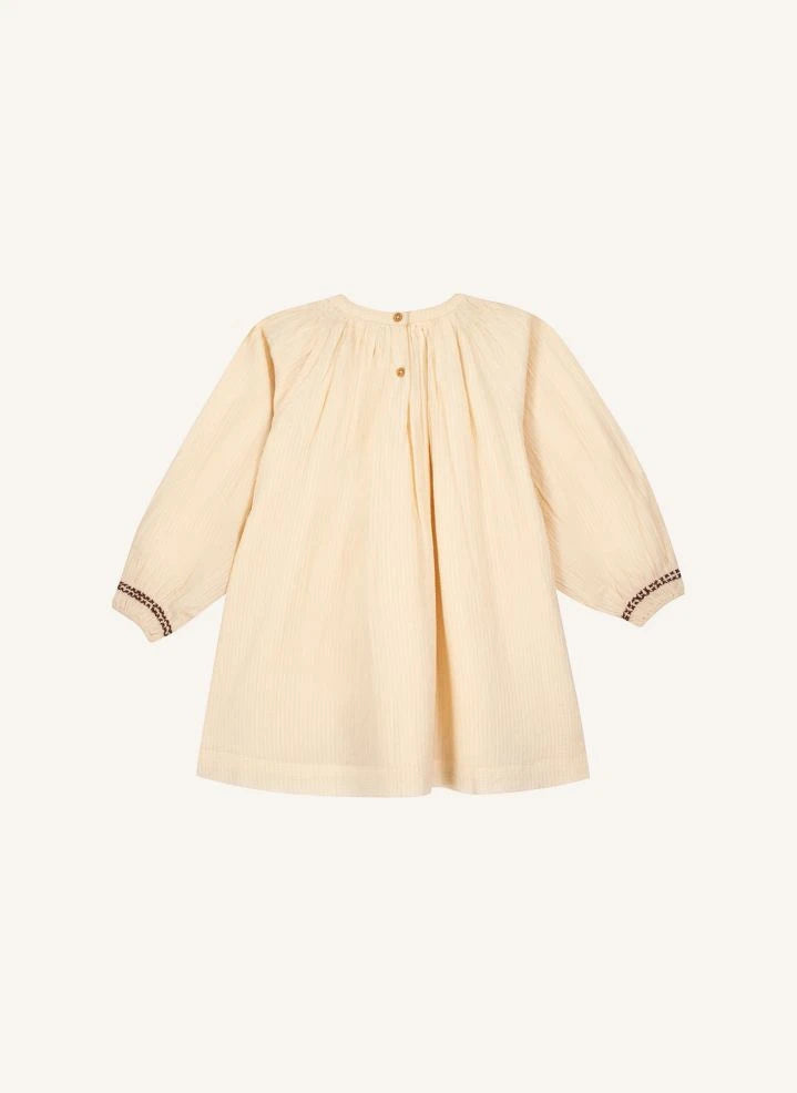 Bonton - Vestido Bordado Perfecto | Ecru