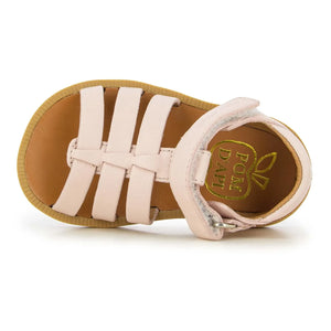Pom d'Api - Sandalias con hebilla Poppy | Rosa empolvado