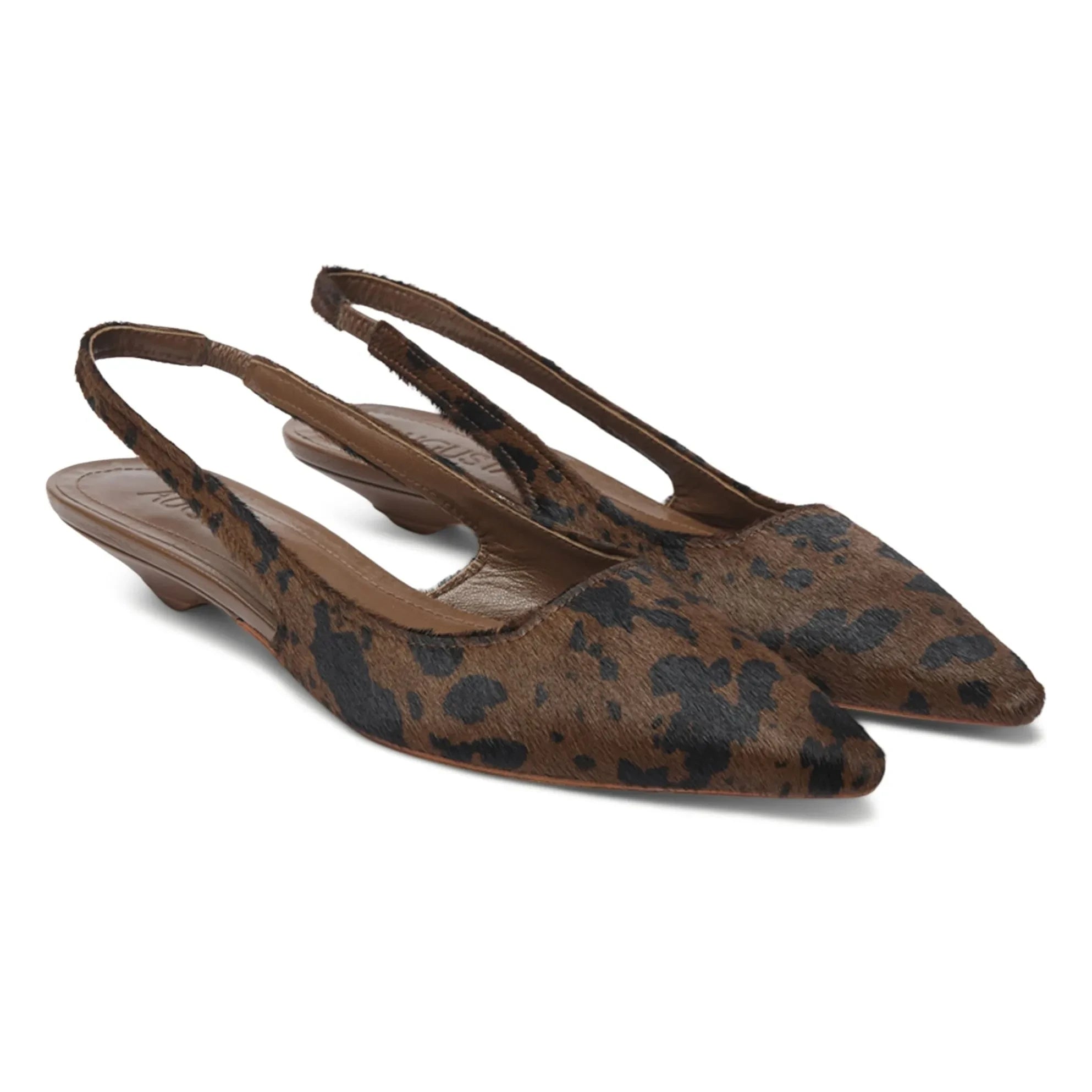 Augusta - Slingback Harper de cuero | Leopardo