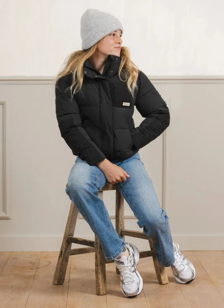 Töastie - Chaqueta acolchada Helix de fibra reciclada | Negra