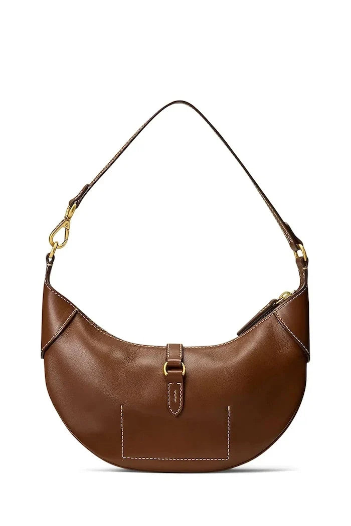 Bolso de piel Croissant Polo Ralph Lauren para mujer