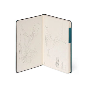 Legami - Cuaderno de rayas con cubierta suave monocromática - Verde profundo - Mi cuaderno