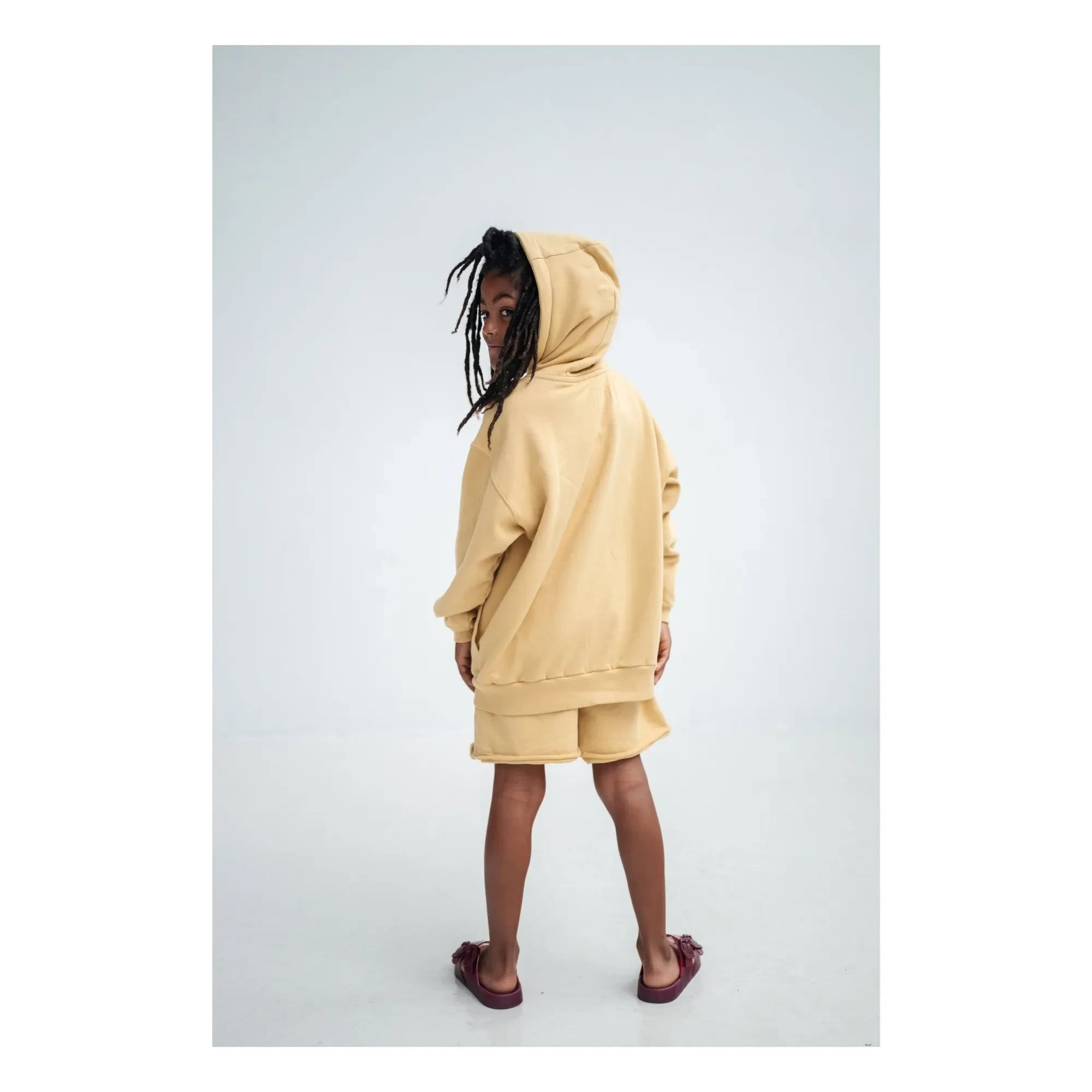 Repose AMS - Pantalón corto de chándal de algodón orgánico R | Amarillo