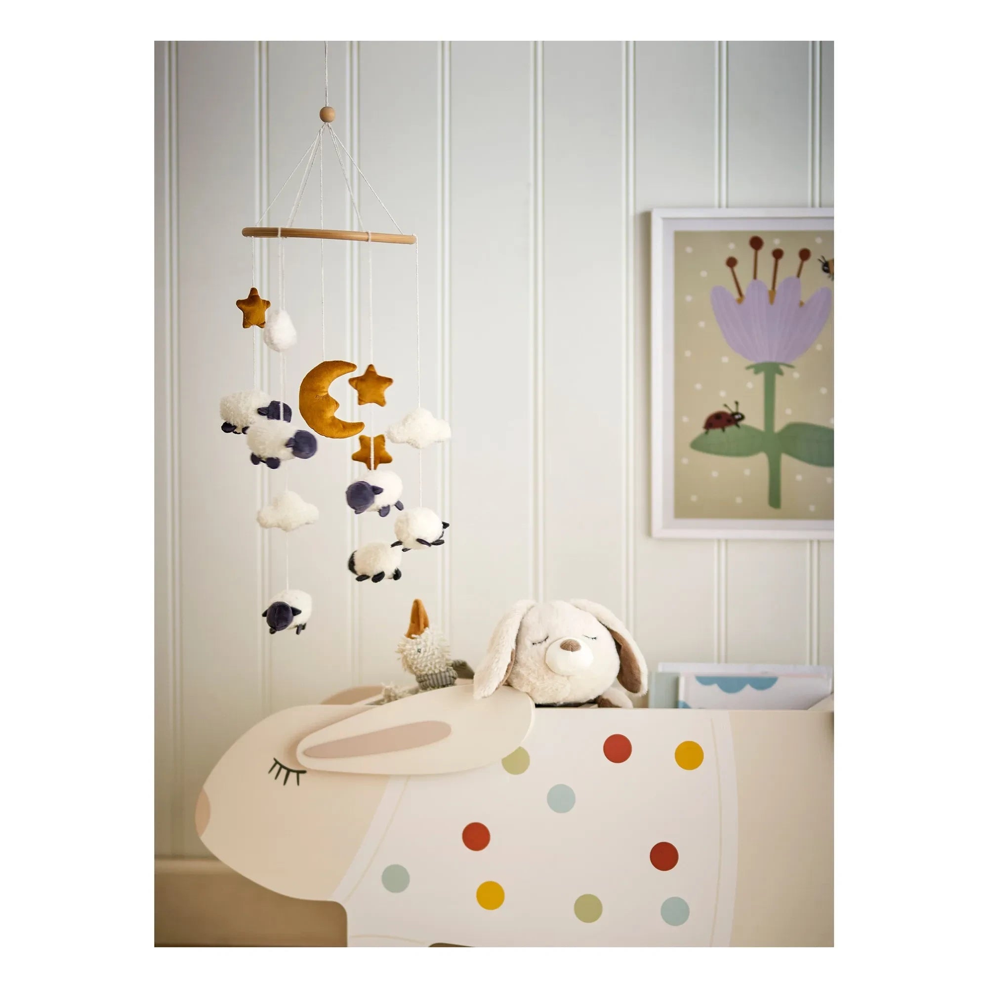 Bloomingville Mini - Cesta móvil | Blanco