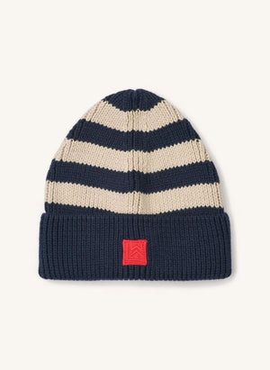 Liewood - Gorra de rayas de algodón orgánico Ezra | Azul Marino