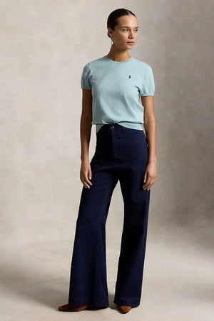Suéter de algodón de manga corta para mujer Polo Ralph Lauren