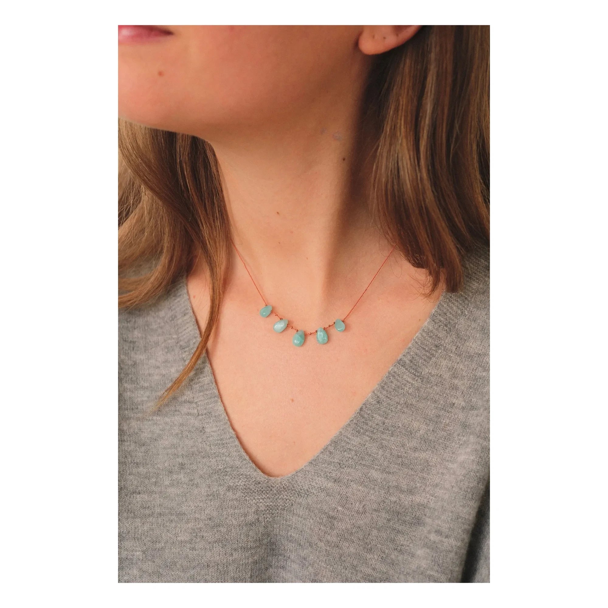 Ivarene - Collar 5 Gotas | Amazonita