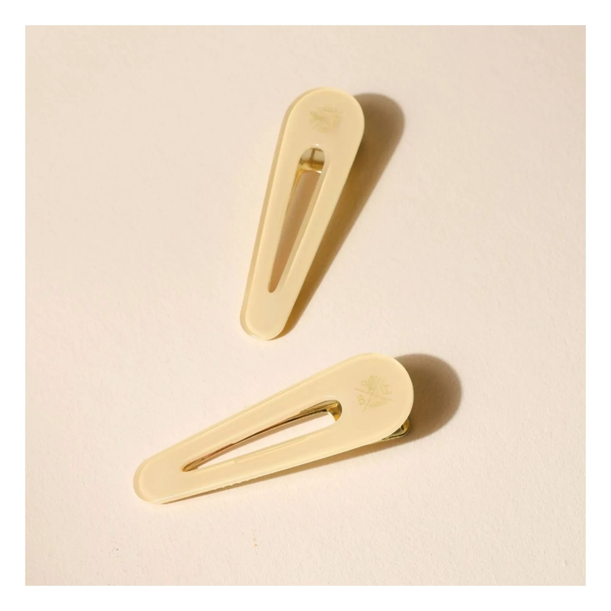 Bachca - Clips Opaline - Set de 2 | Marfil