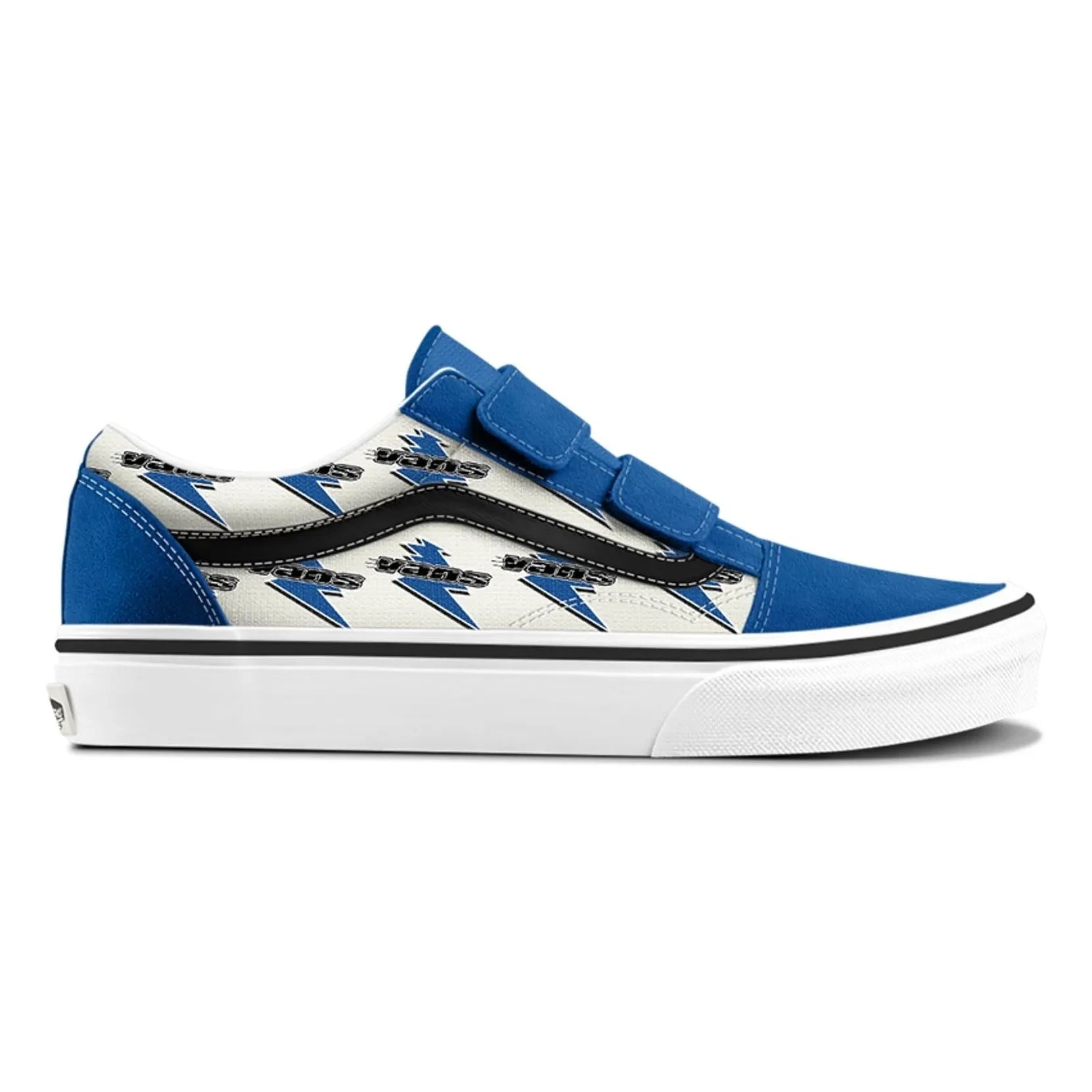 Vans - Scratch Sneakers Old Skool V Vans Lightning | Elektrik mavisi