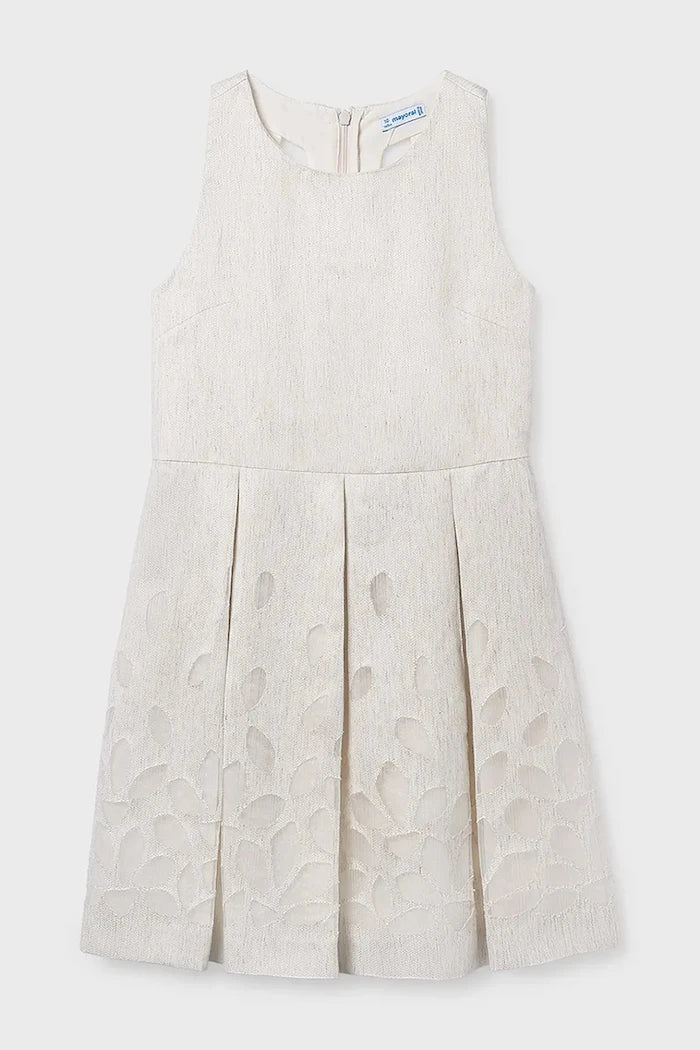 Vestido infantil de lino Mayoral