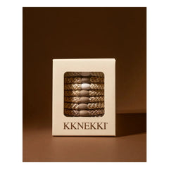 Bon Dep - Set de gomas para el pelo Kknekki Nude Edition de 8 unidades | Natural