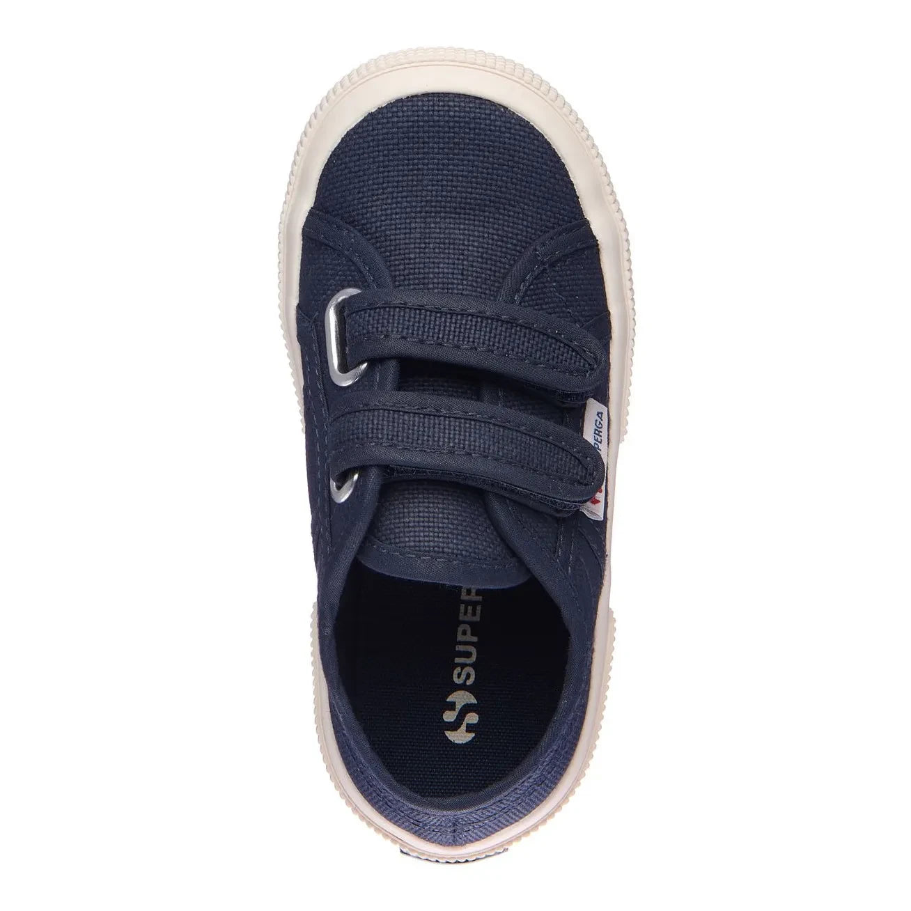 Superga - 2750 Zapatillas Clásicas con Cierre de Velcro | Azul Marino