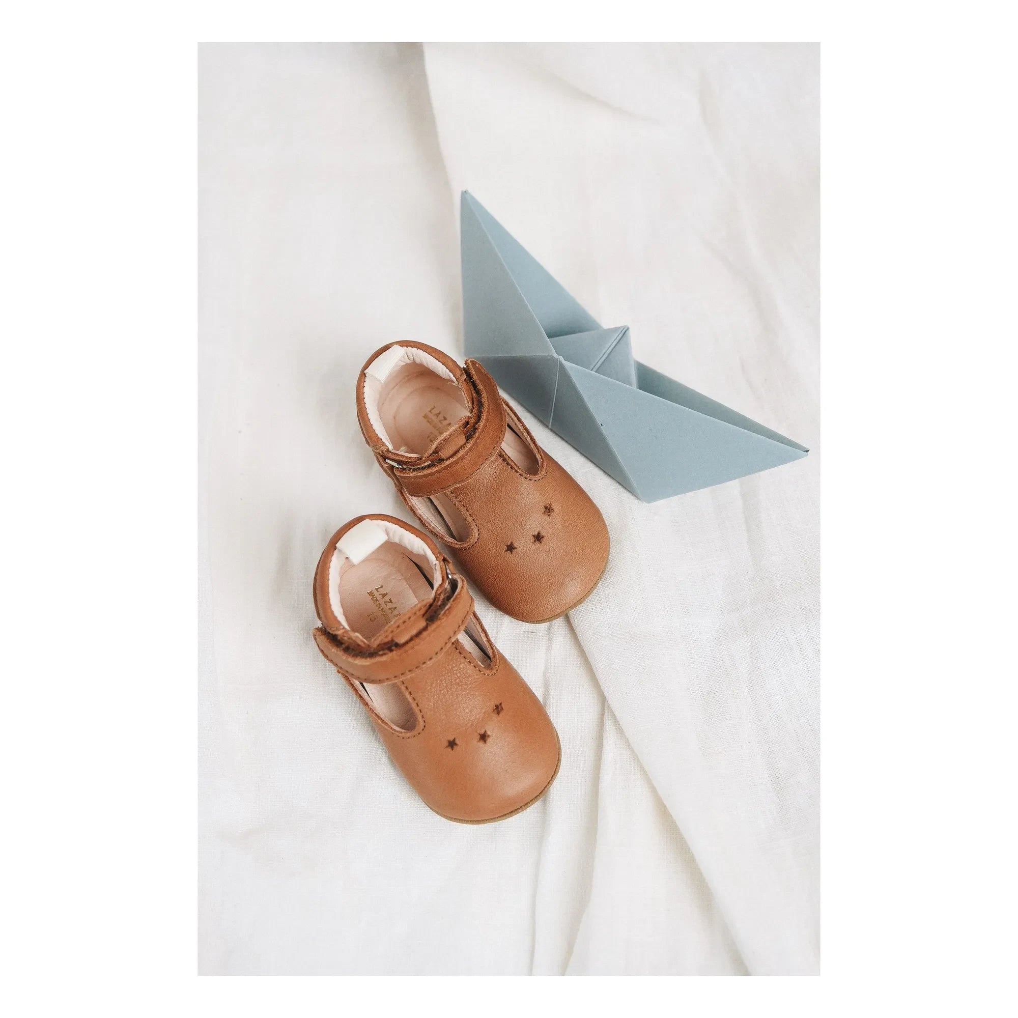 Lazare - Pantuflas de rayas César Etoiles | Color camel