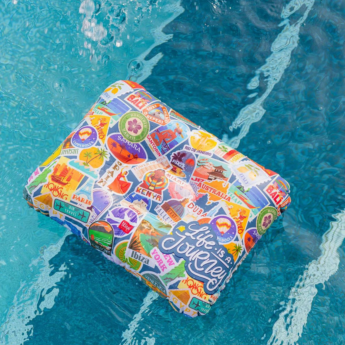 Legami - Almohada Inflable de Pegatinas de Viaje
