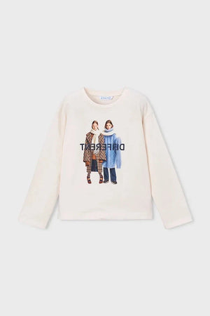 Mayoral blusa de algodón de manga larga para niños