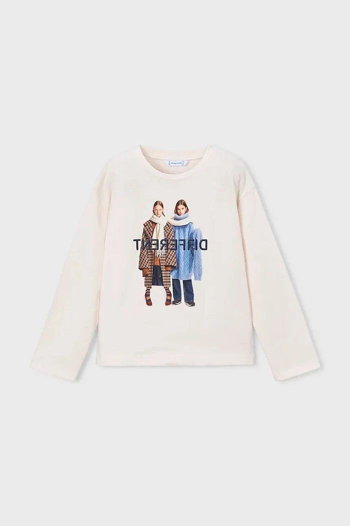 Mayoral blusa de algodón de manga larga para niños