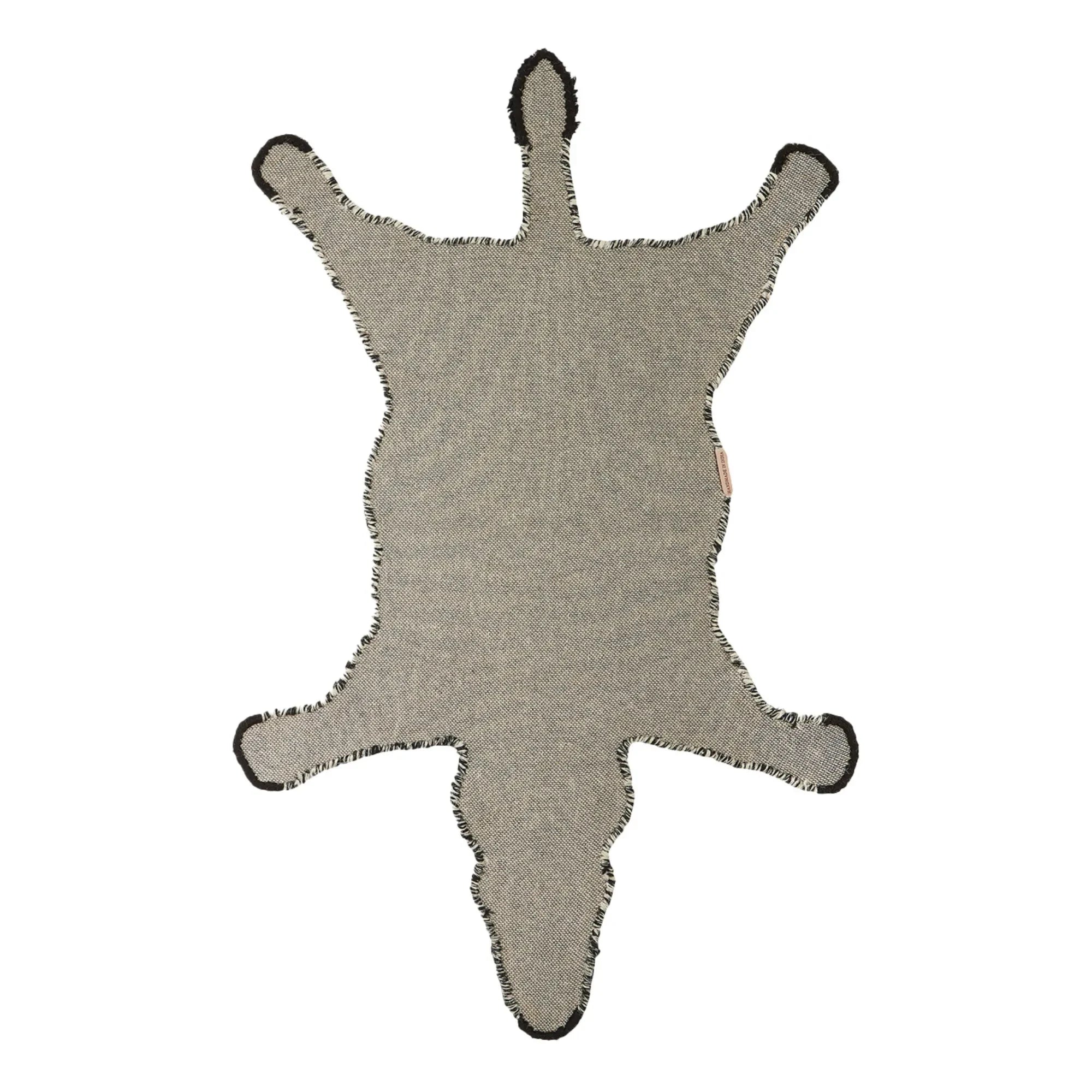 Doing Goods - Alfombra de lana de cebra | Noir/Blanc