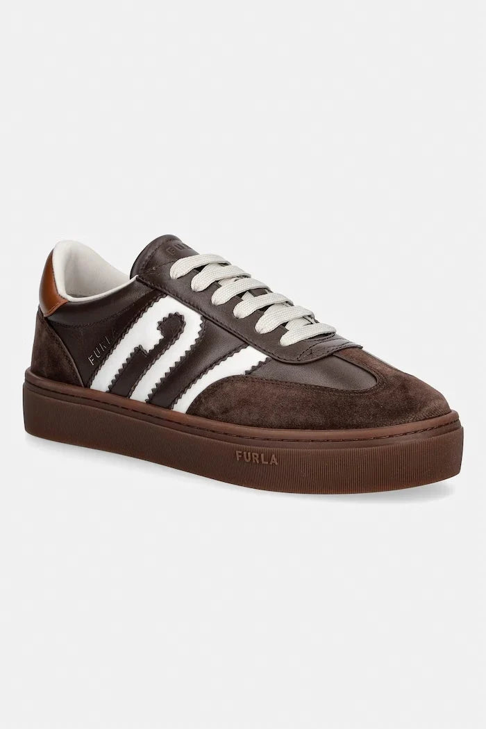 Zapatillas de piel con cordones Furla Allegra para mujer