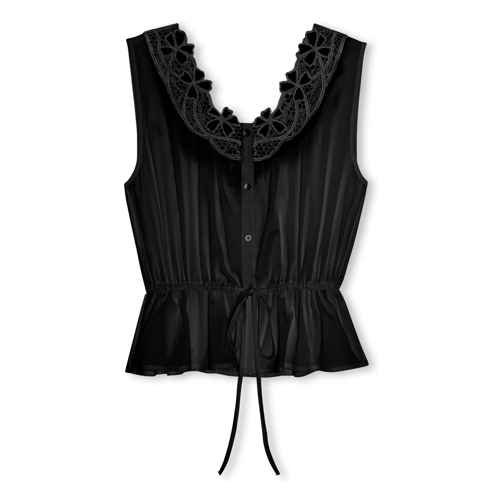 Rails - Blusa bordada Leilani | Negra