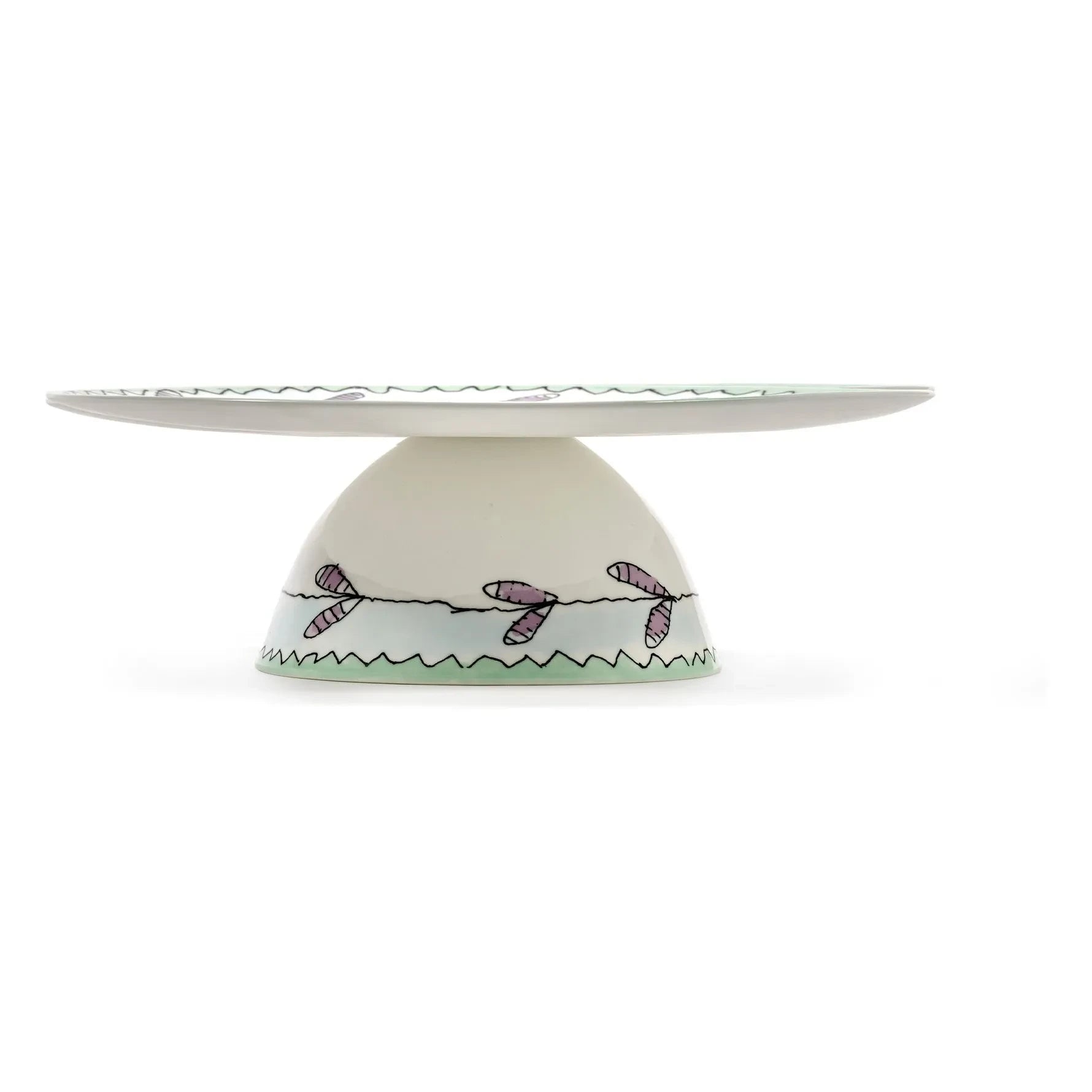 Plato de tarta Serax - Blossom Milk, Marni | Blanco