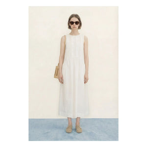 The Tiny Big Sister - Vestido de algodón | Blanco roto