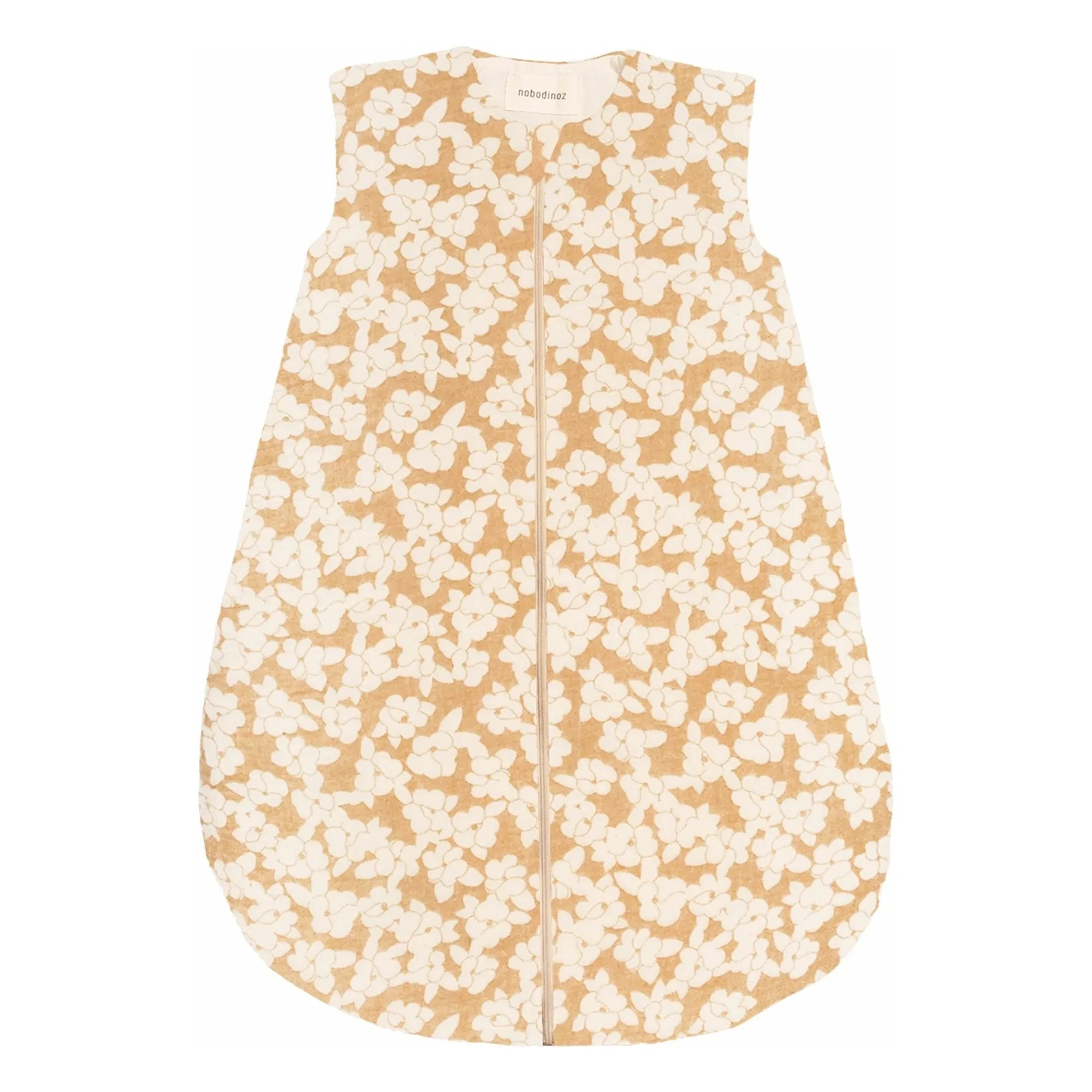 Nobodinoz - Saco de dormir de temporada Fluffy Wabi-Sabi Sakura | Mostaza