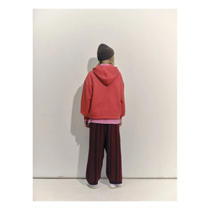 Main Story - Sudadera con capucha de algodón orgánico con logo | Rojo