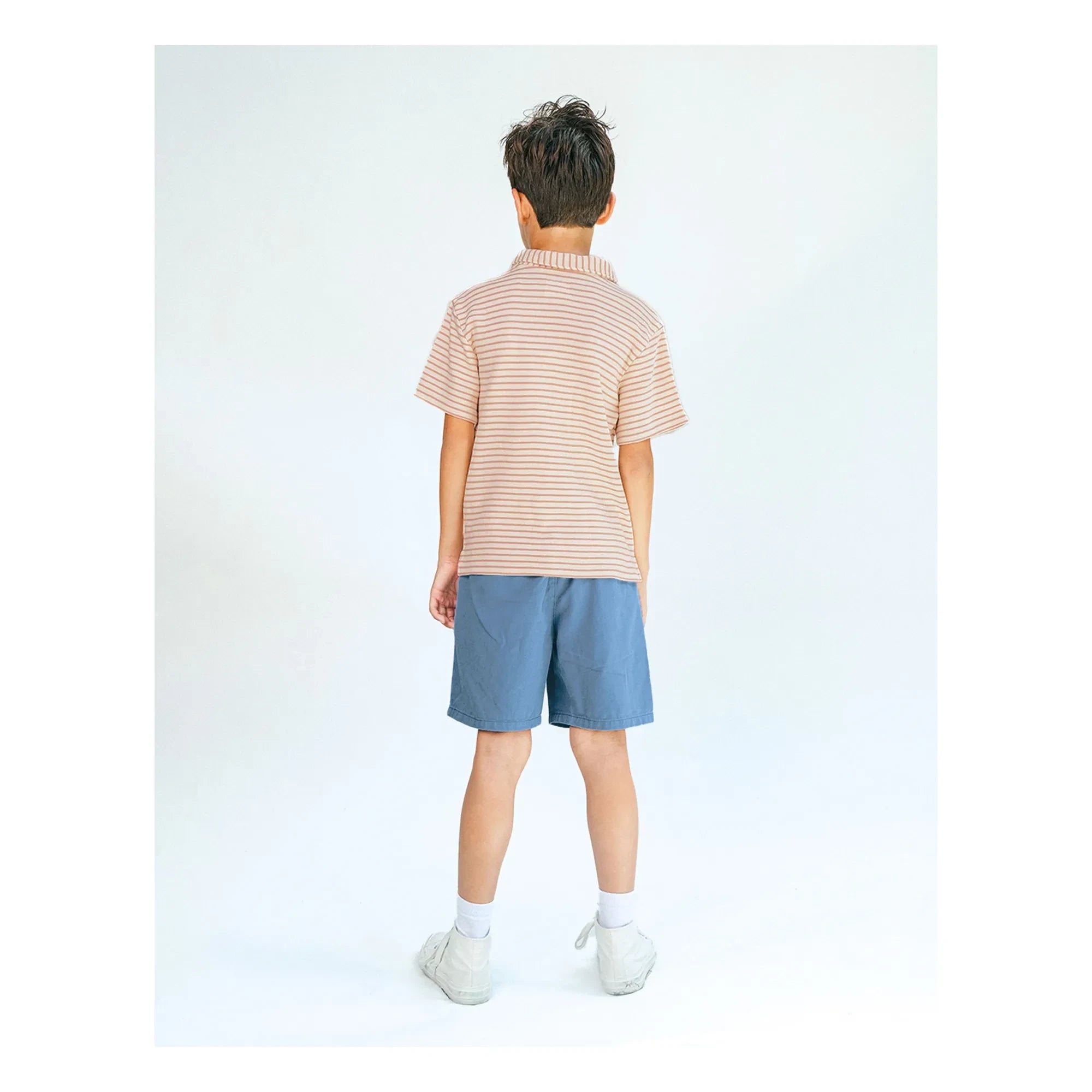 Gingersnaps - Polo Bruno Rayas Banana Sarga | Crudo