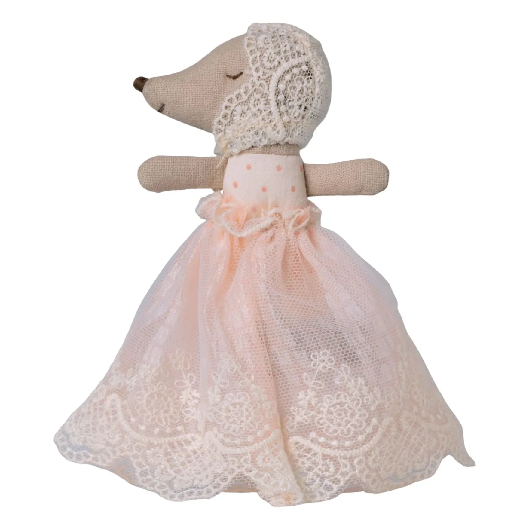 Maileg - Ratón Bebé con Vestido | Rosa