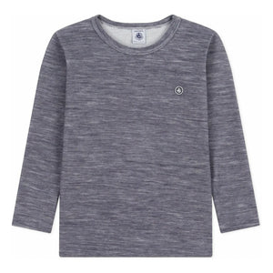 Petit Bateau - Çizgili Yün Tişört | Lacivert
