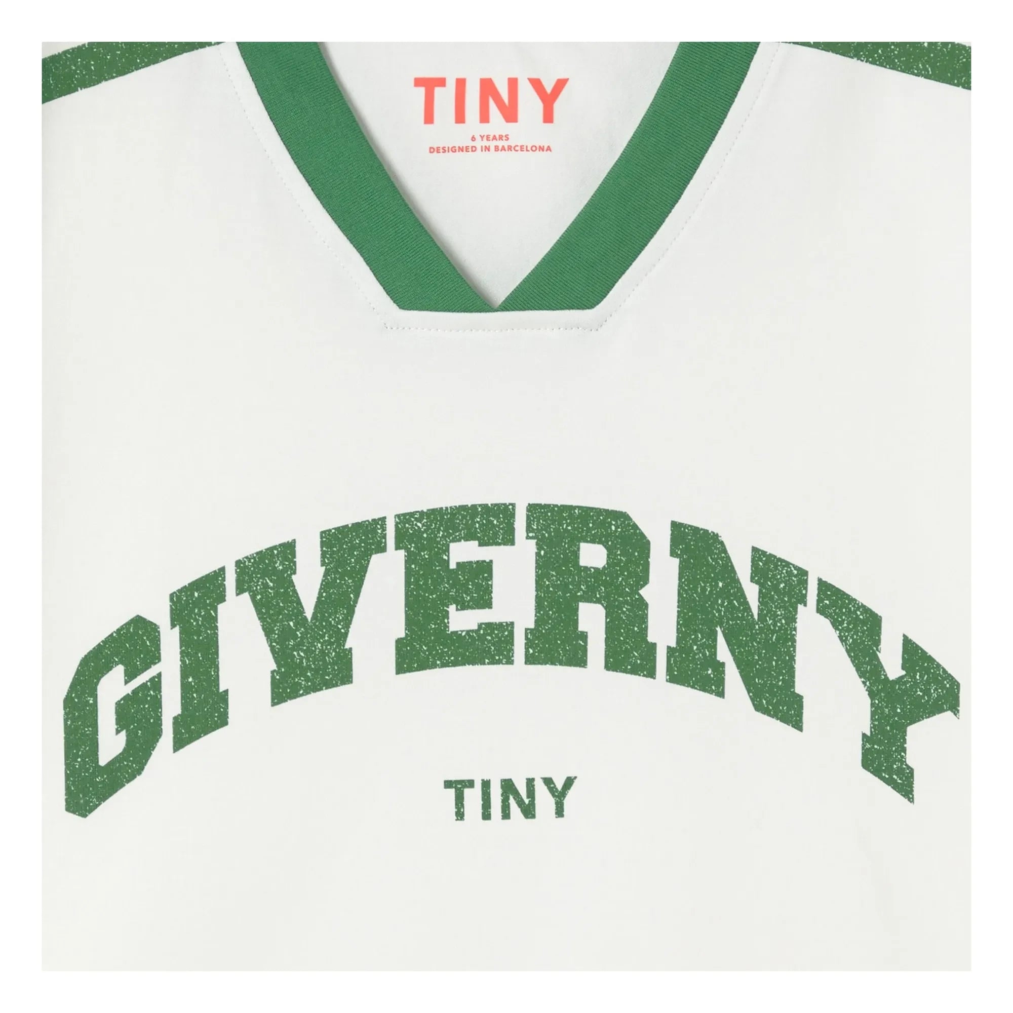 Tinycottons - Camiseta de Algodón Orgánico Contraste Giverny | Blanco