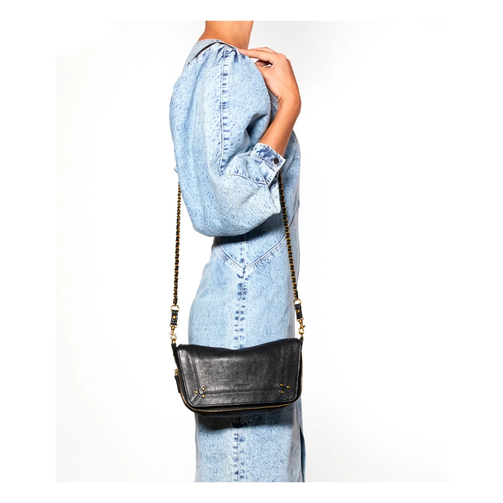 Jérôme Dreyfuss - Bolso de mano Bobi de piel de cabra - T | Negro