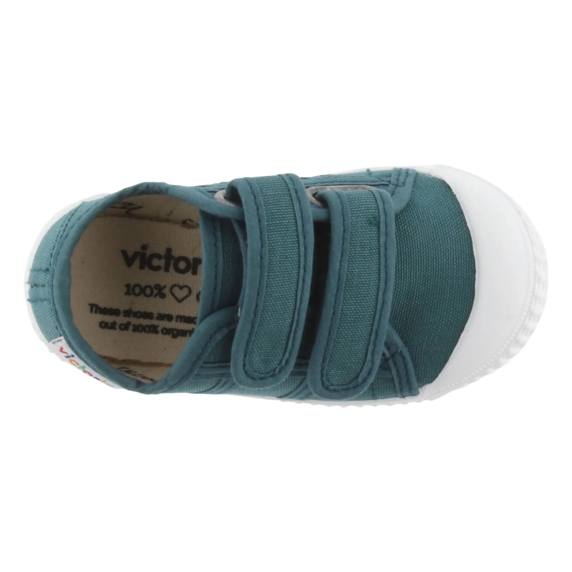 Victoria - Zapatillas Lona Scratch | Azul pavo real