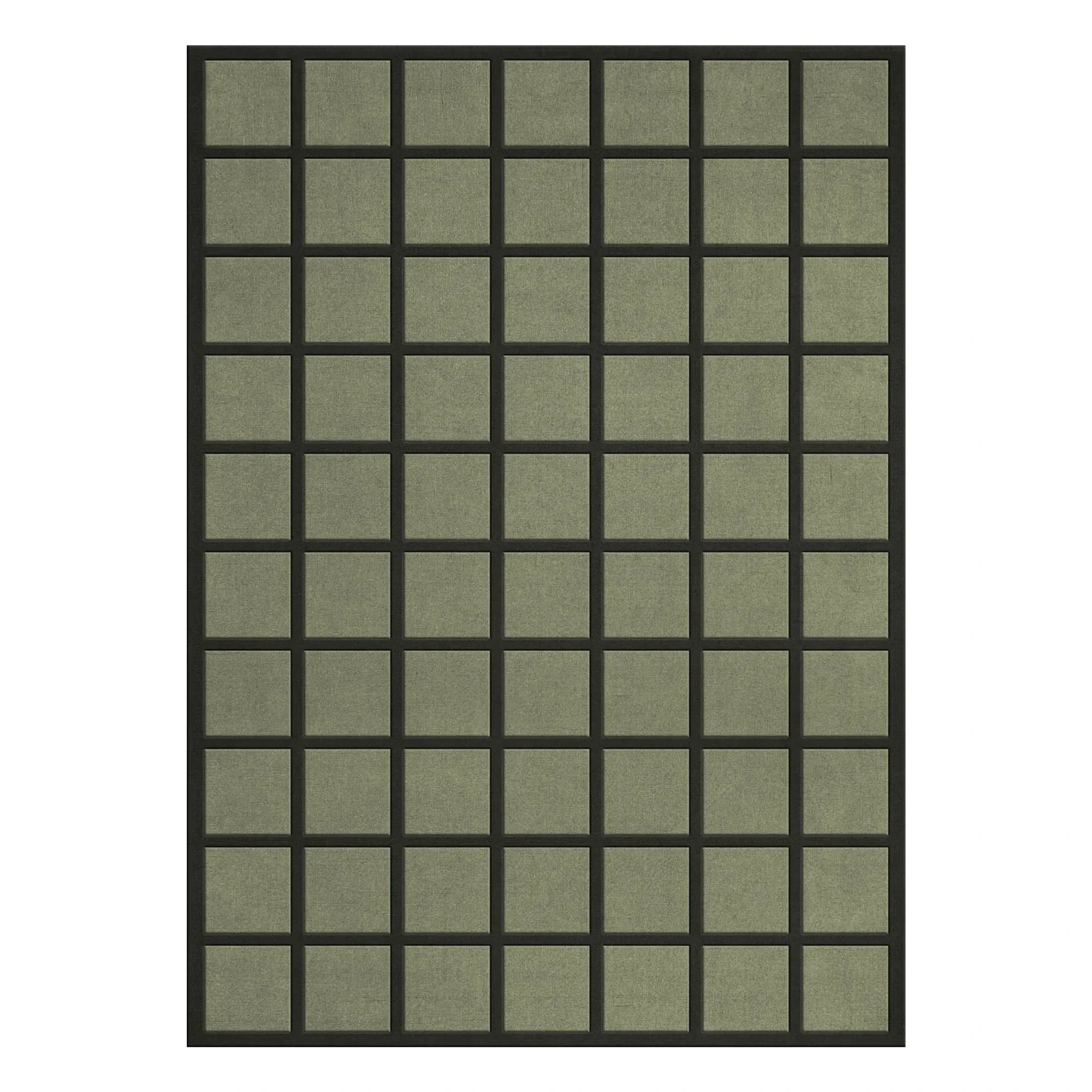 Layered - Alfombra de lana Avenue | Verde oliva
